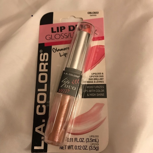 Lip Duo Gloss/Lipstick in twinkle by L.A. Colors - Picture 3 of 8